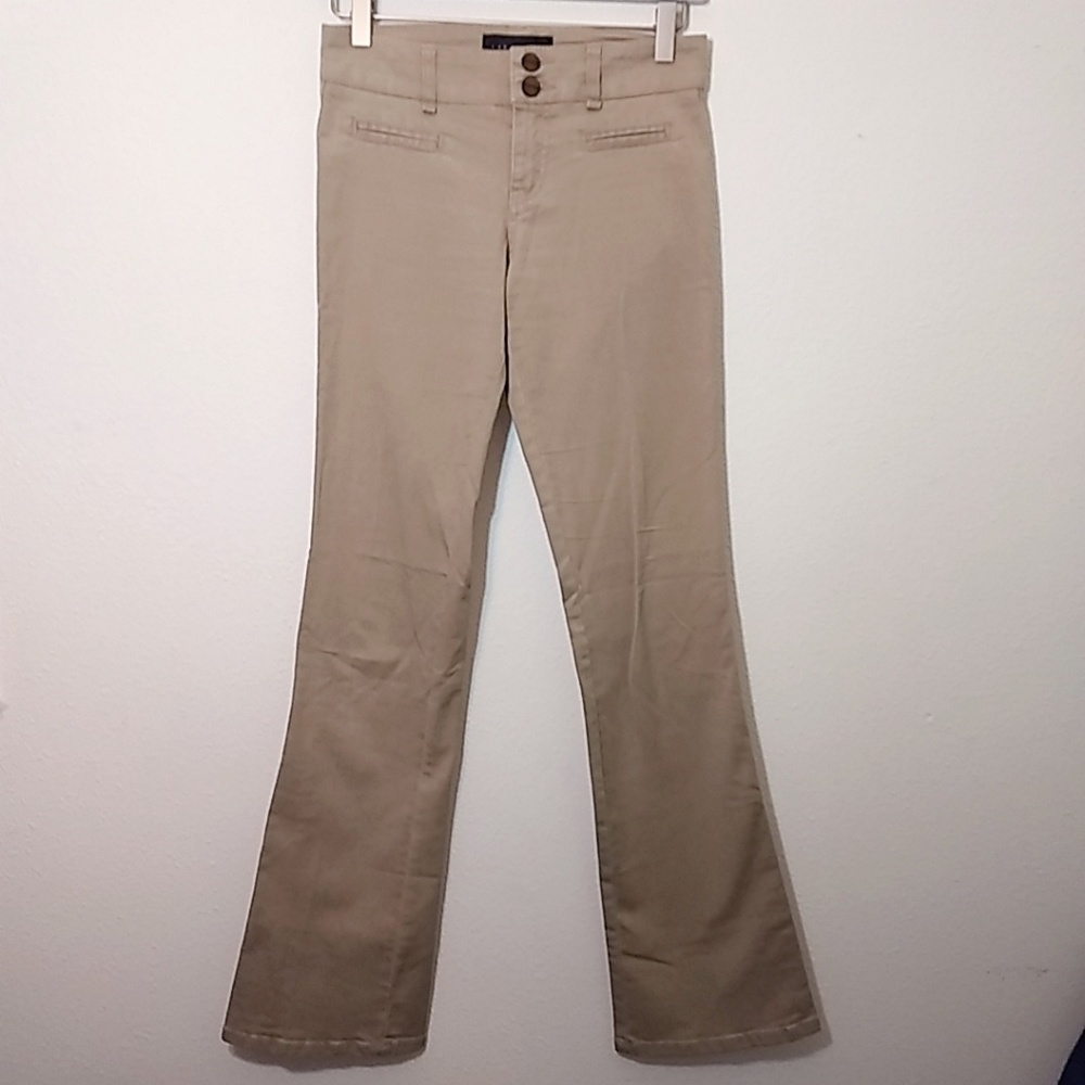 Anthro Sanctuary Flare Leg Khaki Pants Size 24